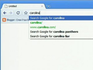 Google Chrome Autocomplete (1/2)
